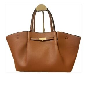 Brown Vegan Leather Tote Bag – Chic Everyday Style